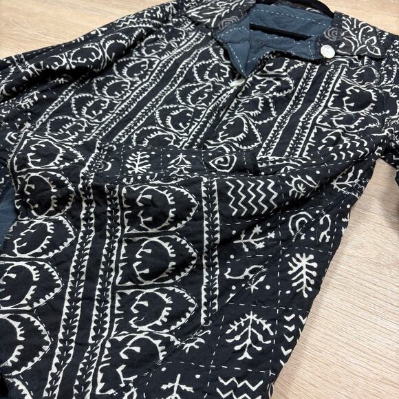 Tulip Art-To-Wear Pattern Button Sweater Women’s L Color Black/Gray - Picture 2 of 10